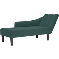 Chaiselongue mit Rechter Armlehne Dunkelgrün Samt - Vidaxl von VIDAXL