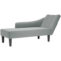 Chaiselongue mit Rechter Armlehne Hellgrau Stoff - Vidaxl von VIDAXL