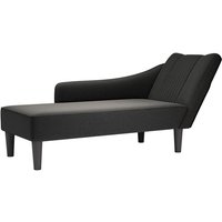 Chaiselongue mit Rechter Armlehne Schwarz Stoff - Vidaxl Chaiselongue mit Rechter Armlehne Schwarz Stoff - Vidaxl von VIDAXL