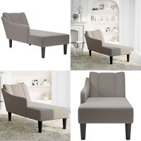 Chaiselongue mit Rechter Armlehne Taupe Stoff - Vidaxl Chaiselongue mit Rechter Armlehne Taupe Stoff - Vidaxl von VIDAXL