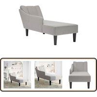 Chaiselongue mit Rechter Armlehne Wolkengrau Stoff - Vidaxl Chaiselongue mit Rechter Armlehne Wolkengrau Stoff - Vidaxl von VIDAXL