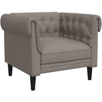 Chesterfield-Sessel Taupe Stoff Vidaxl von VIDAXL