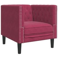 Chesterfield-Sessel Weinrot Samt Vidaxl Chesterfield-Sessel Weinrot Samt Vidaxl von VIDAXL