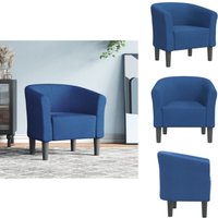 Clubsessel Blau Stoff - Moderner Sessel - Akzentstuhl - Lounge Chair - Blau Sofa - Wohnraum Dekoration Clubsessel Blau Stoff - Moderner Sessel - Akzentstuhl - Lounge Chair - Blau Sofa - Wohnraum Dekoration von VIDAXL