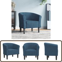 Vidaxl - Clubsessel Dunkelblau Samt Vidaxl - Clubsessel Dunkelblau Samt von VIDAXL