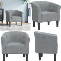 Clubsessel Dunkelgrau Samt - Samtsessel - Wohnlounge Möbel - Sessel Grau - Lounge Chair - Gemütlicher Sessel - Home & Living Clubsessel Dunkelgrau Samt - Samtsessel - Wohnlounge Möbel - Sessel Grau - Lounge Chair - Gemütlicher Sessel - Home & Living von VIDAXL