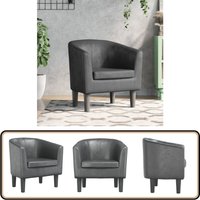 Clubsessel Grau Kunstleder - Vidaxl Clubsessel Grau Kunstleder - Vidaxl von VIDAXL