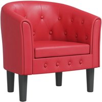 Clubsessel Rot Kunstleder Vidaxl von VIDAXL