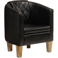 Clubsessel Schwarz Echtleder vidaXL Clubsessel Schwarz Echtleder vidaXL von VIDAXL