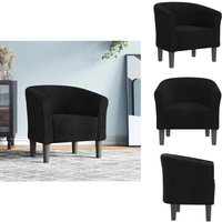 Clubsessel Schwarz Stoff - Moderner Sessel - Akzentstuhl - Lounge Chair - Wohnraum Dekoration - Esszimmer Stuhl Clubsessel Schwarz Stoff - Moderner Sessel - Akzentstuhl - Lounge Chair - Wohnraum Dekoration - Esszimmer Stuhl von VIDAXL