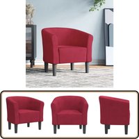 Clubsessel Weinrot Samt - Vidaxl Clubsessel Weinrot Samt - Vidaxl von VIDAXL