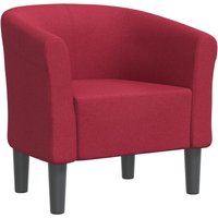 Clubsessel Weinrot Stoff Vidaxl von VIDAXL
