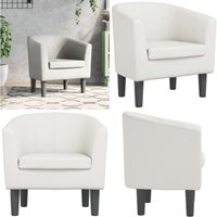 Clubsessel Weiß Kunstleder - Vidaxl Clubsessel Weiß Kunstleder - Vidaxl von VIDAXL