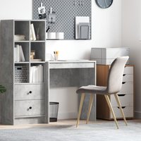 Schreibtisch Betongrau 70 x 40 x 76 cm Holzwerkstoff Vidaxl von VIDAXL