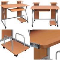 Computertisch Braun 110x52x88,5 cm Holzwerkstoff - Bürostuhl - Schreibtisch - Home Office - Arbeitsplatzgestaltung - Laptoptisch - Home & Living von VIDAXL