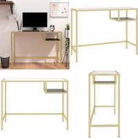 Vidaxl - Computertisch Transparent 100x36x74 cm Hartglas - PC-Tisch - Glastisch - Schreibtisch - Moderner Schreibtisch - Industrieller Stil - Home & von VIDAXL
