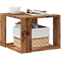 Vidaxl - Couchtisch Altholz-Optik 40x40x30 cm Holzwerkstoff 740982 von VIDAXL