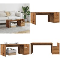 Couchtisch Altholz-Optik 90x45x35 cm Holzwerkstoff - Vidaxl Couchtisch Altholz-Optik 90x45x35 cm Holzwerkstoff - Vidaxl von VIDAXL