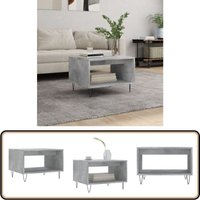 Couchtisch Betongrau 60x50x40 cm Holzwerkstoff - Couchtisch - Wohnzimmerstil - Holzwerkstoff Möbel - Beistelltisch - Grau Sofa Tisch Couchtisch Betongrau 60x50x40 cm Holzwerkstoff - Couchtisch - Wohnzimmerstil - Holzwerkstoff Möbel - Beistelltisch - Grau Sofa Tisch von VIDAXL