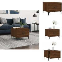 Vidaxl - Couchtisch Braun Eichen-Optik 50x50x40 cm Holzwerkstoff - Couchtisch - Wohnzimmerstil - Holzmöbel - Eiche Optik - Stauraum Vidaxl - Couchtisch Braun Eichen-Optik 50x50x40 cm Holzwerkstoff - Couchtisch - Wohnzimmerstil - Holzmöbel - Eiche Optik - Stauraum von VIDAXL