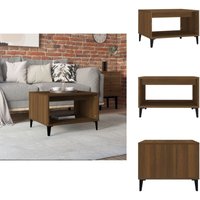 Vidaxl - Couchtisch Braun Eichen-Optik 60x50x40 cm Holzwerkstoff - Couchtisch - Wohnzimmerstil - Esszimmertisch - Holzmöbel - Holzwerkstoff von VIDAXL