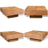 Couchtisch Braun Quadratisch Massivholz Mango - Couchtisch - Holzmöbel - Mangoholz - Wohnzimmerschmuck - Vintage Stil - Home & Living Couchtisch Braun Quadratisch Massivholz Mango - Couchtisch - Holzmöbel - Mangoholz - Wohnzimmerschmuck - Vintage Stil - Home & Living von VIDAXL