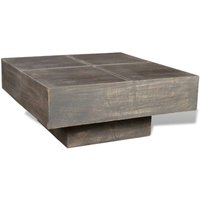 Couchtisch Dunkelbraun Quadratisch Massivholz Mango Vidaxl Couchtisch Dunkelbraun Quadratisch Massivholz Mango Vidaxl von VIDAXL