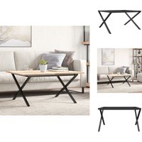 Couchtisch-Gestell in X-Form 70x60x43 cm Gusseisen - Tisch Gestell - x Form Tischbein - Industriel Stil - Couchtisch Beine - Metall Tischgestell von VIDAXL
