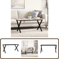 Couchtisch-Gestell in X-Form 90x30x43 cm Gusseisen - Industriel Stil - Couchtisch Gestell - Metall Tischbein - x Form Tischgestell - Gusseisen von VIDAXL