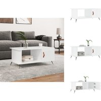Couchtisch Hochglanz-Weiß 90x50x40 cm Holzwerkstoff - Couchtisch - Wohnzimmerstil - Holzwerkstoff Möbel - Weißer Couchtisch - Sideboard von VIDAXL