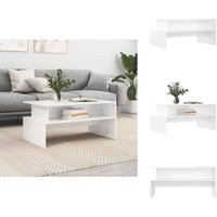 Couchtisch Hochglanz-Weiß 90x55x42,5 cm Holzwerkstoff - Couchtisch - Wohnzimmerstil - Weißer Couchtisch - Holzwerkstoff Möbel - Sideboard von VIDAXL