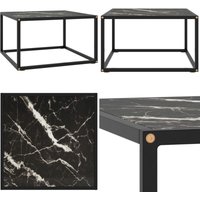 Vidaxl - Couchtisch Schwarz mit Schwarzem Glas in Marmor-Optik 60x60x35 - Couchtisch - Schwarzer Couchtisch - Glass Tisch - Wohnzimmer Dekoration Vidaxl - Couchtisch Schwarz mit Schwarzem Glas in Marmor-Optik 60x60x35 - Couchtisch - Schwarzer Couchtisch - Glass Tisch - Wohnzimmer Dekoration von VIDAXL
