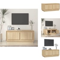 Couchtisch Sonoma-Eiche 102x50x44 cm Holzwerkstoff - Couchtisch - Wohnzimmerstil - Holzwerkstoff Möbel - Sideboard - tv Stand von VIDAXL