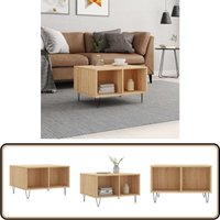 Couchtisch Sonoma-Eiche 60x50x36,5 cm Holzwerkstoff - Couchtisch - Wohnzimmerstil - Holzwerkstoff Möbel - Esszimmertisch - Sideboard von VIDAXL