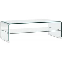 vidaXL Couchtisch Transparent 98×45×31 cm Hartglas von VIDAXL