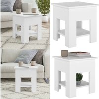 Vidaxl - Couchtisch Weiß 40x40x42 cm Holzwerkstoff - Couchtisch - Wohnzimmertisch - Weißer Couchtisch - Holzt Tisch - Sideboard - Home & Living von VIDAXL