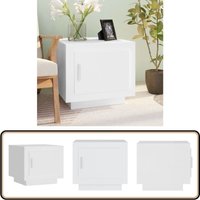 Couchtisch Weiß 51x50x45 cm Holzwerkstoff - Couchtisch - Wohnzimmerschreibtisch - Weißer Tisch - Holzt Tisch - Sideboard von VIDAXL