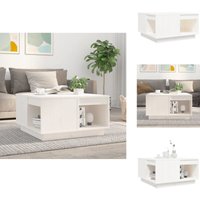 Couchtisch Weiß 60x61x32,5 cm Massivholz Kiefer - Couchtisch - Holzmöbel - Kiefernholz - Weißes Möbelstück - Wohnzimmerstil Couchtisch Weiß 60x61x32,5 cm Massivholz Kiefer - Couchtisch - Holzmöbel - Kiefernholz - Weißes Möbelstück - Wohnzimmerstil von VIDAXL
