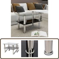 Vidaxl - Couchtisch mit Ablage Glas - Couchtisch - Glastisch - Wohnzimmerschmuck - Sideboard - Esszimmertisch Vidaxl - Couchtisch mit Ablage Glas - Couchtisch - Glastisch - Wohnzimmerschmuck - Sideboard - Esszimmertisch von VIDAXL
