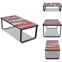 Couchtisch mit Glasplatte Regenbogen-Aufdruck - Couchtisch - Regenbogen Tisch - Glastisch - Wohnzimmereinrichtung - Modernes Sofa Regal Couchtisch mit Glasplatte Regenbogen-Aufdruck - Couchtisch - Regenbogen Tisch - Glastisch - Wohnzimmereinrichtung - Modernes Sofa Regal von VIDAXL