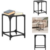 Couchtisch mit Glasplatte Schwarz 30x30x40 cm Stahl - Couchtisch - Wohnzimmertisch - Glastisch - Esszimmertisch - Sidetable Couchtisch mit Glasplatte Schwarz 30x30x40 cm Stahl - Couchtisch - Wohnzimmertisch - Glastisch - Esszimmertisch - Sidetable von VIDAXL