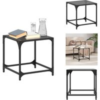 Couchtisch mit Glasplatte Schwarz Transparent 40x40x40 cm Stahl - Couchtisch - Wohnzimmerstil - Glastisch - Esszimmertisch - Side Table Couchtisch mit Glasplatte Schwarz Transparent 40x40x40 cm Stahl - Couchtisch - Wohnzimmerstil - Glastisch - Esszimmertisch - Side Table von VIDAXL