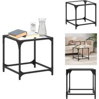 Vidaxl - Couchtisch mit Glasplatte Transparent 40x40x40 cm Stahl - Couchtisch - Wohnzimmertisch - Glastisch - Esszimmertisch - Dekorationstablett Vidaxl - Couchtisch mit Glasplatte Transparent 40x40x40 cm Stahl - Couchtisch - Wohnzimmertisch - Glastisch - Esszimmertisch - Dekorationstablett von VIDAXL