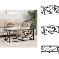 Vidaxl - Couchtisch mit Glasplatte Transparent 98,5x50x41 cm Stahl - Esszimmertisch - Couchtisch - Wohnzimmerstil - Moderner Couchtisch Vidaxl - Couchtisch mit Glasplatte Transparent 98,5x50x41 cm Stahl - Esszimmertisch - Couchtisch - Wohnzimmerstil - Moderner Couchtisch von VIDAXL