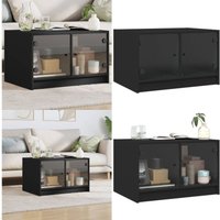 Couchtisch mit Glastüren Schwarz 68x50x42 cm - Couchtisch - Wohnzimmertisch - Beistelltisch - Sideboard - Möbel - Home & Living Couchtisch mit Glastüren Schwarz 68x50x42 cm - Couchtisch - Wohnzimmertisch - Beistelltisch - Sideboard - Möbel - Home & Living von VIDAXL