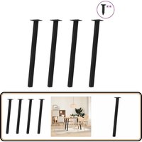 Couchtischbeine 4 Stk. Schwarz 72 cm Stahl - Vidaxl von VIDAXL