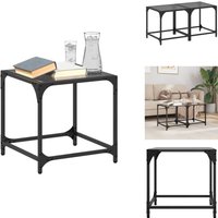 Couchtische mit Glasplatte 2 Stk. Schwarz 40x40x40 cm Stahl - Couchtisch - Wohnzimmertisch - Glastisch - Esszimmertisch - Side Table Couchtische mit Glasplatte 2 Stk. Schwarz 40x40x40 cm Stahl - Couchtisch - Wohnzimmertisch - Glastisch - Esszimmertisch - Side Table von VIDAXL