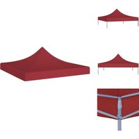 Dächer für Pavillions - Living Partyzelt-Dach 3x3 m Burgunderrot 270 g/m² von VIDAXL