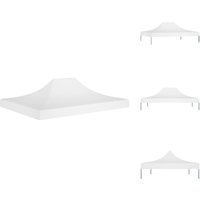 Dächer für Pavillions - Living Partyzelt-Dach 4,5x3 m Weiß 270 g/m² - Weiß von VIDAXL