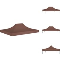 Vidaxl - Dächer für Pavillions - Living Partyzelt-Dach 4x3 m Braun 270 g/m² - Braun von VIDAXL